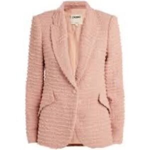 l’agence women Chamberlain blazer Woven Tweed Pink